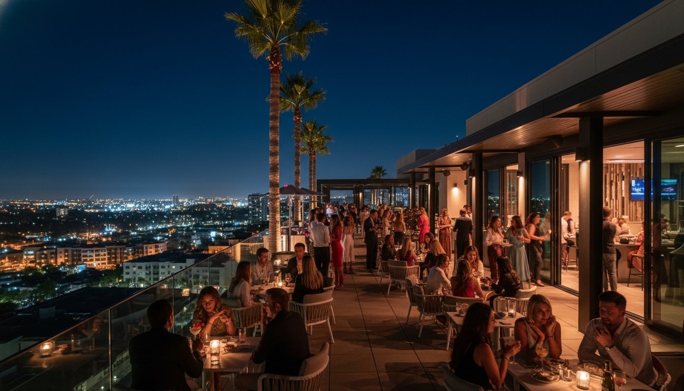 Outdoor dining and nightlife in Costa Mesa